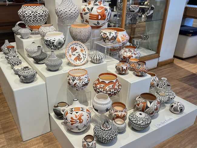 Pottery from the Acoma Pueblo. Photo by Claudia Carbone