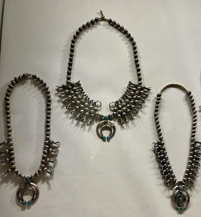 Earliest squash blossom necklaces. Photo by Claudia Carbone