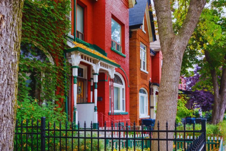 Colorful houses Kensington Market District