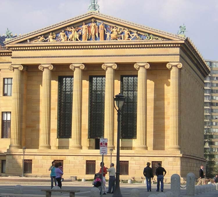 A view of the Philadelphia Museum of Art