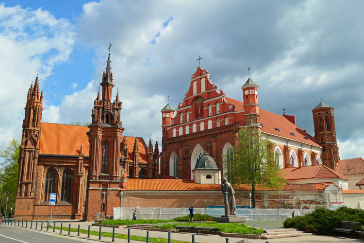 Things to do in Latvia: Vilnius - St Anne's Church and Bernadine Church & Monastery