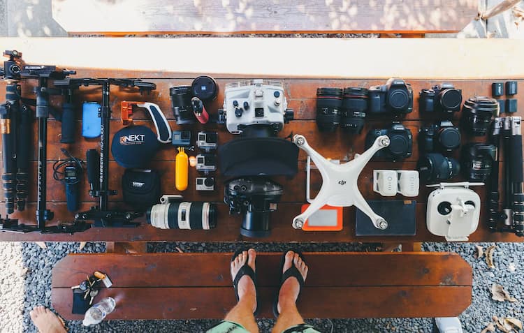 Camera gear. Photo by Jakob Owens