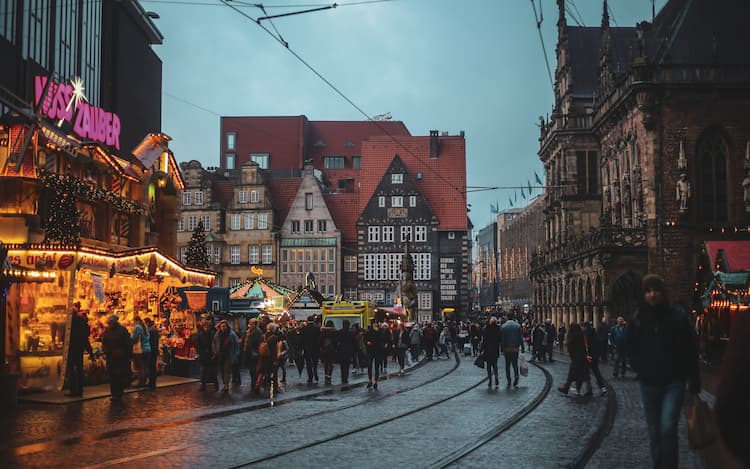 Christmas market in Germany. Photo by Dyana Wing So