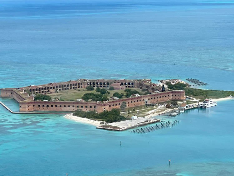 Fort Jefferson from the air