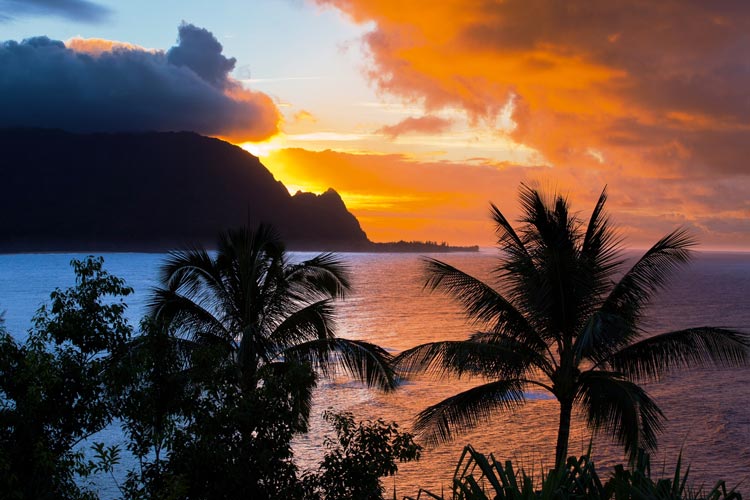 Magical sunsets are one of the many treasures Kauai has to offer. Photo by Victor Block