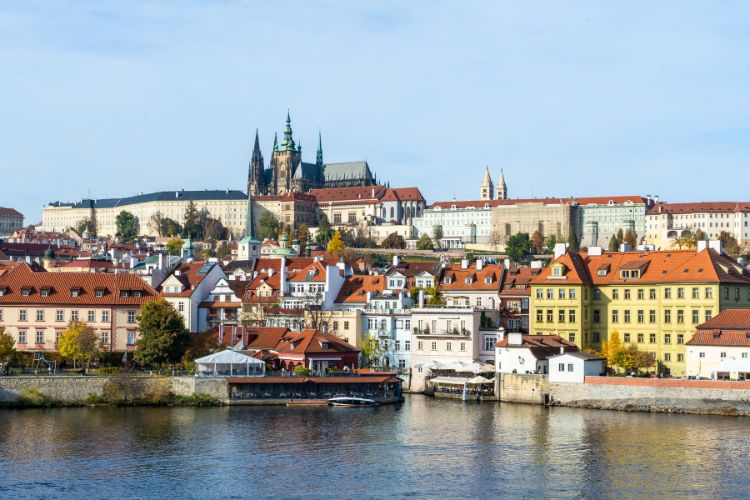 Prague seen from the Vltava River