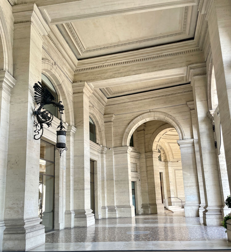 Beautiful marble at Anantara Plazzao Naiadi Rome Hotel