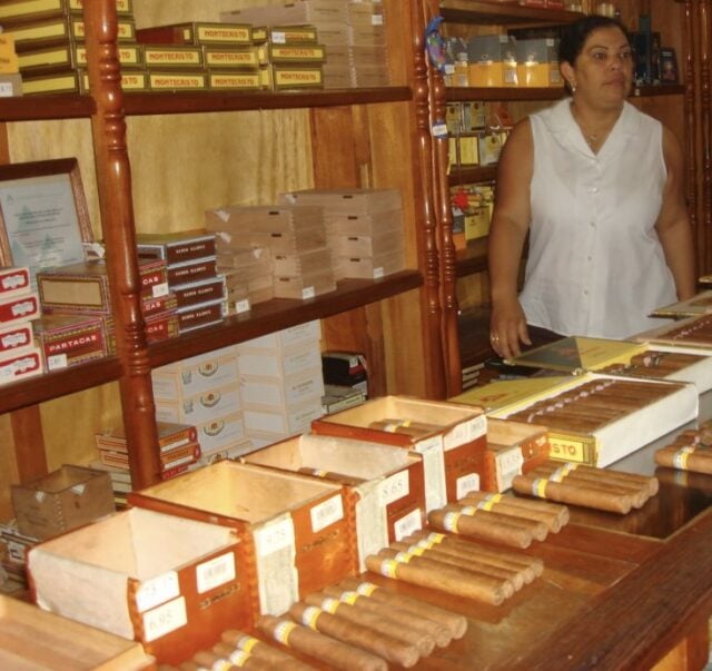 Cigar store in Havana, Cuba