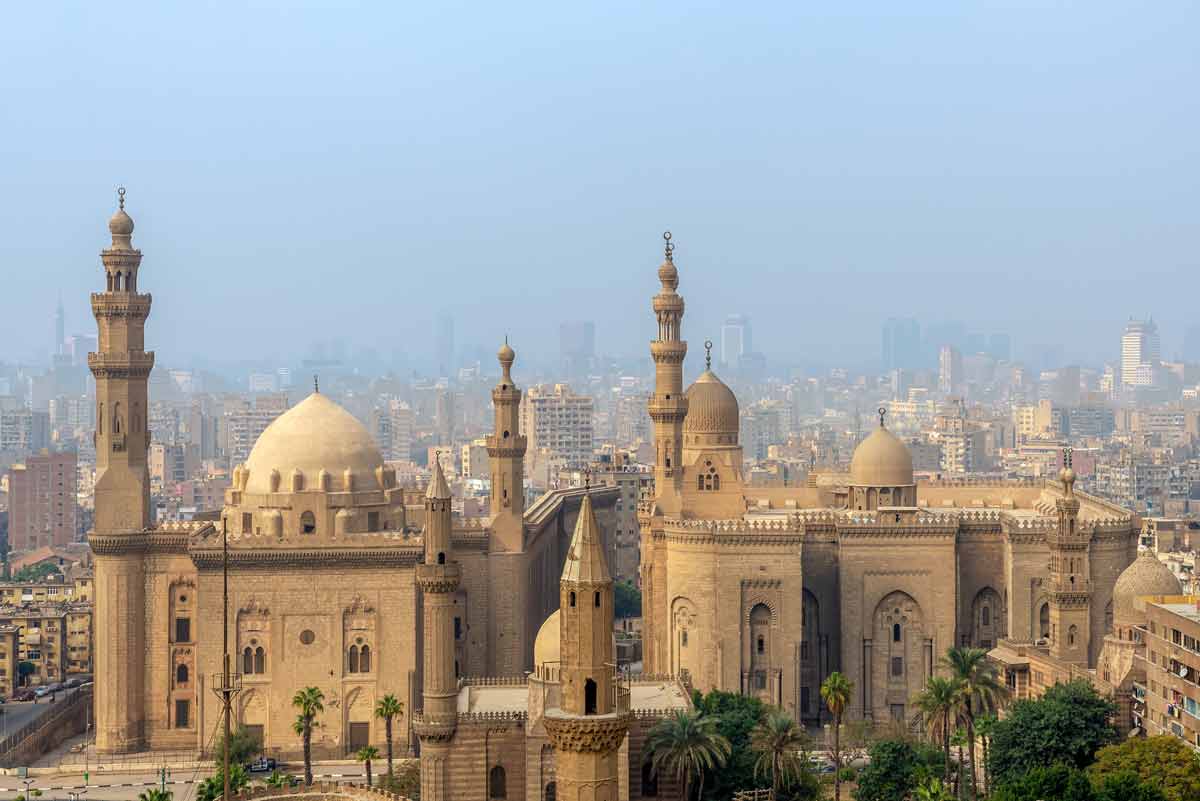 The skyline of Cairo, Egypt is pierces by minarets adorning mosques. Photo by Khaled Eladawy/Dreamstime