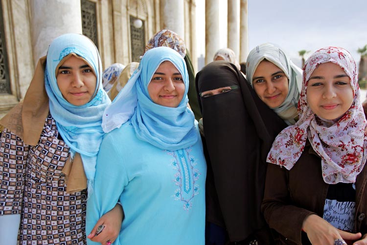 Egyptian Women wear a variety of clothing in public. Photo by Patricia Fenn/Dreamstime