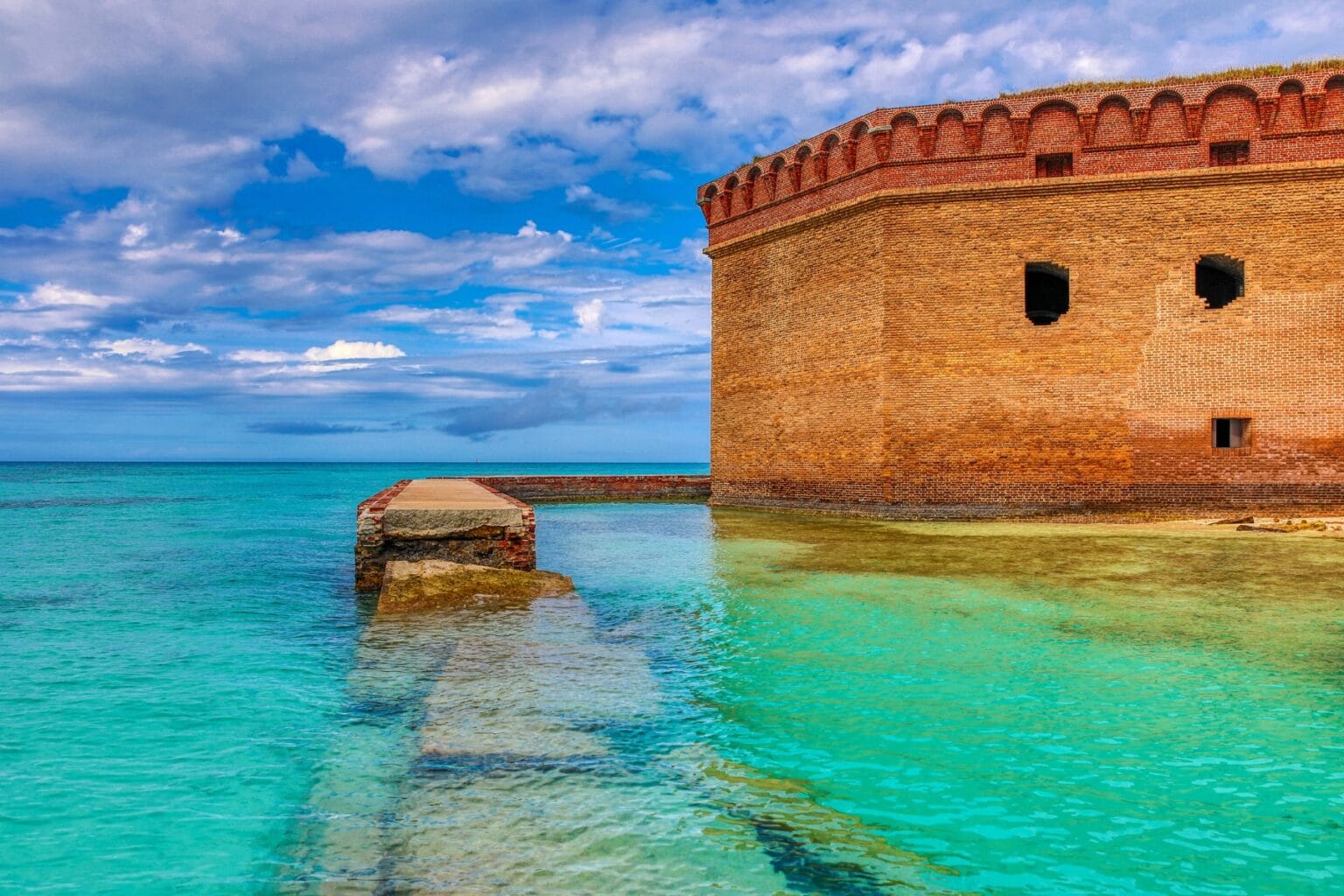 Fort Jefferson in Dry Tortugas National Park. Photo by Dana Allen from Getty Images via Canva