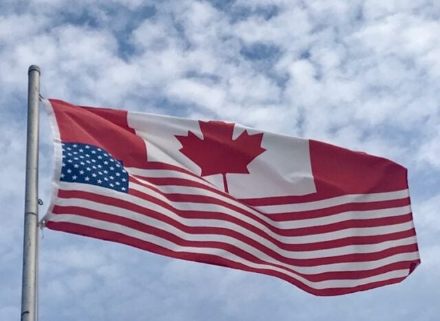Canadians and Americans coexist in Colchester
