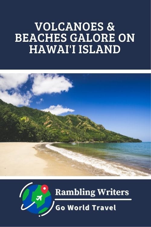 Are you ready to check out black sand beaches and beautiful volcanoes? Check out Hawai'i Island for volcanoes and beaches! #Hawaii #BeachesonHawai'iIsland #Hawai'iIsland #VolcanoesinHawaii