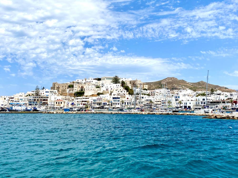 Arriving at Naxos.