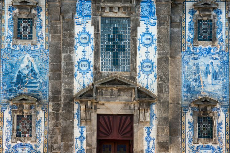 Exterior of Santa Clara Church in Porto Portugal