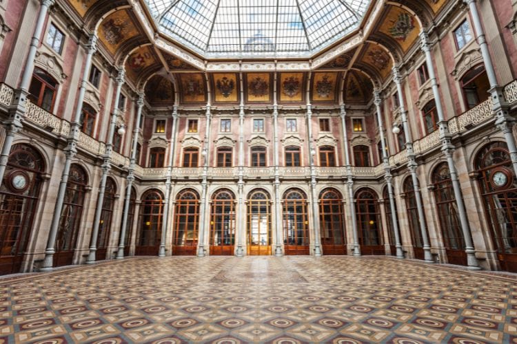 Interior of the impressive Bolsa Palace