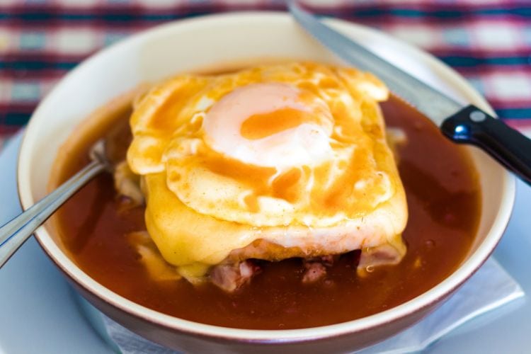 Traditional Portuguese Francesinha