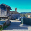 A granary built up high to keep out rodents and one of the many churches and chapels on the Camino