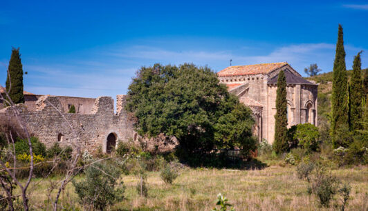 The Abbey of Sainte-Marie de Fontchaud, Cazedames, France