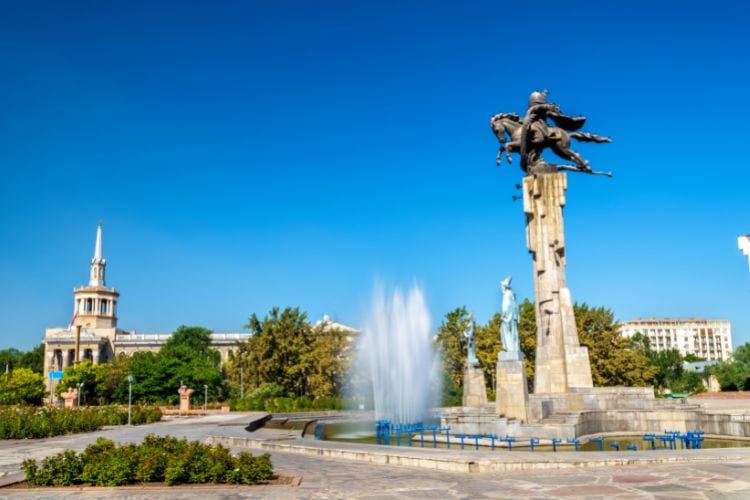 Manas Equestrian Monument in Bishkek