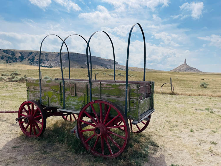 Chimney Roack and a wagon