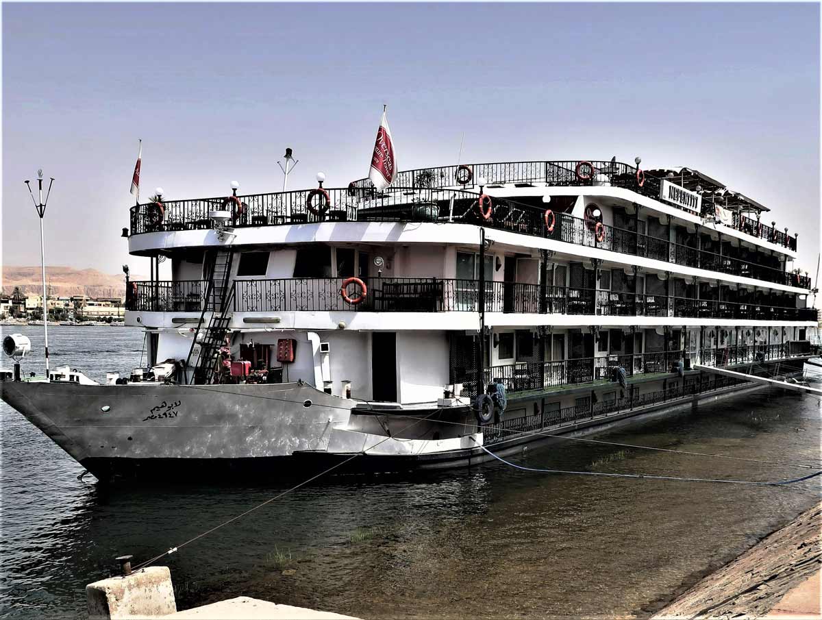 Overseas Adventure Travel (OAT's) own boat, The Neferititi is one of the few on Egypt's Nile River with balconies. Photo by Victor Block