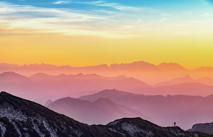 Sunset in Austria. Photo by Simon Berger, Unsplash