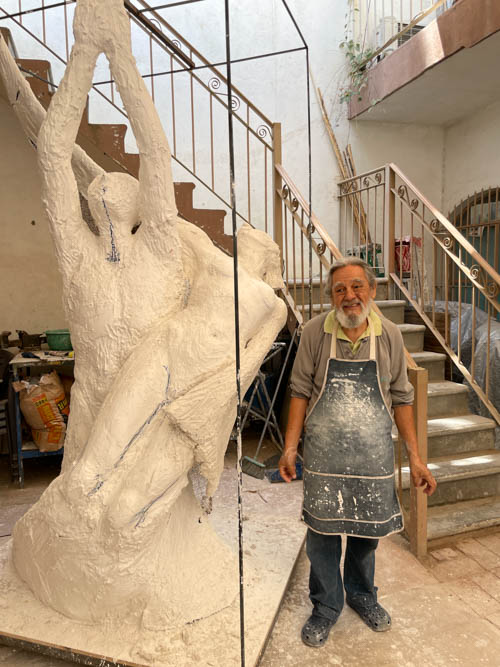 Sculptor Benito Ortega Vargas