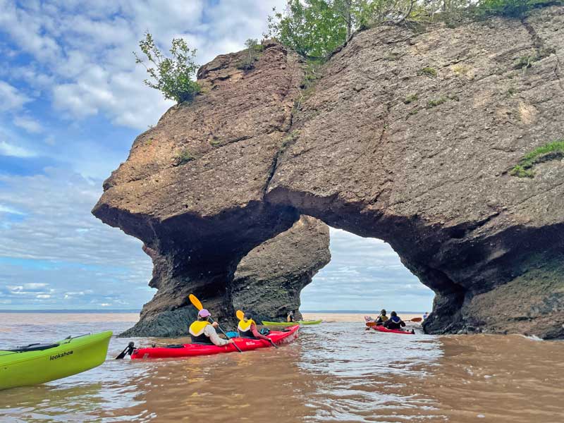 Kayaking with Baymount Outdoor Adventures at Hopefull Rocks. Photo by Janna Graber