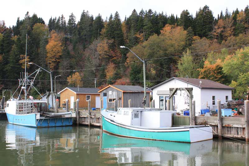 Lobster boats in the village of St. Martins along the Bay of Fundy in New Brunswick. Photo by iStock. 