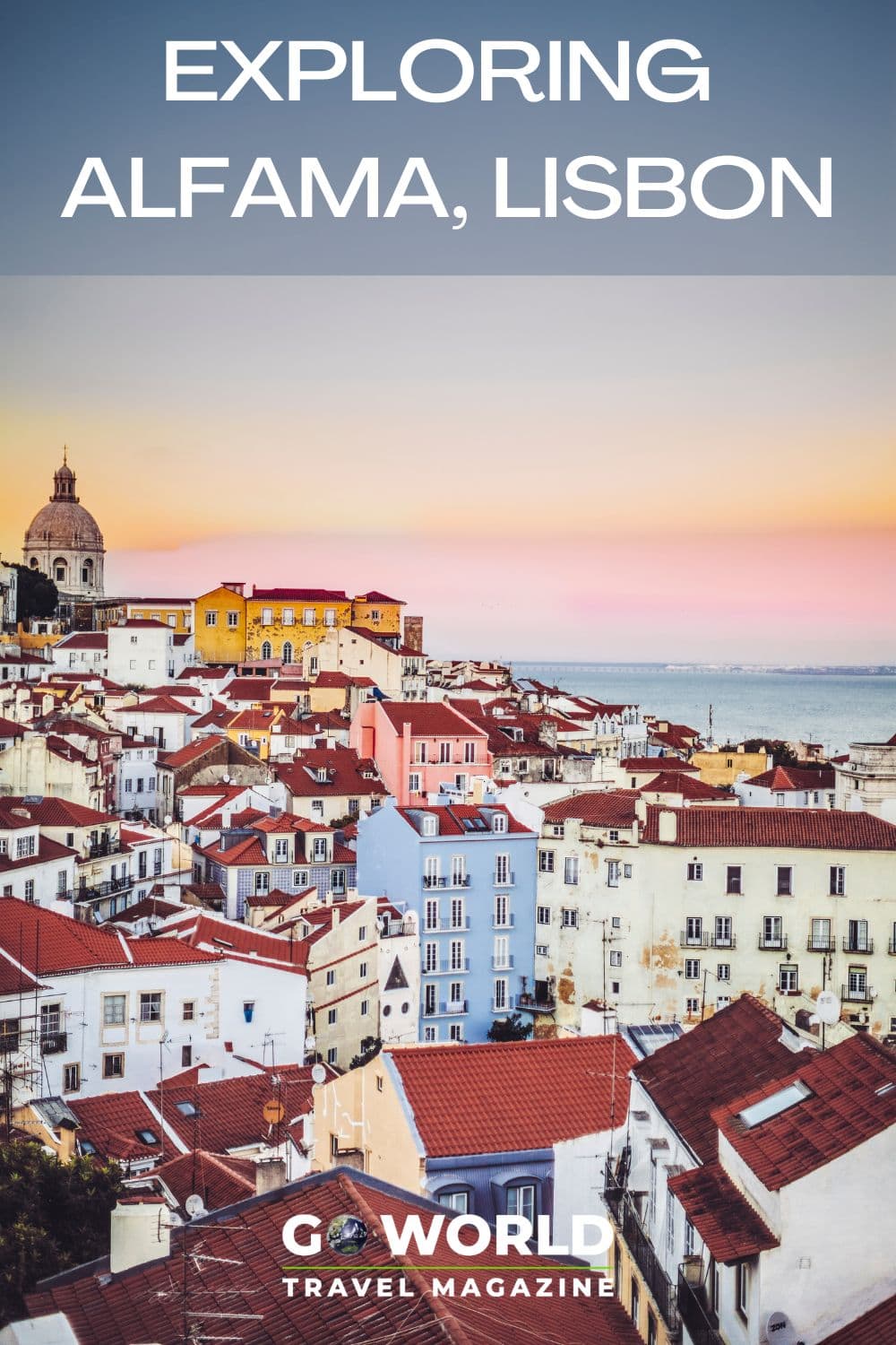 The neighborhood of Alfama, Lisbon is the oldest and most authentic in the city with winding cobblestone streets and charm on every corner. #Lisbon #Portugal