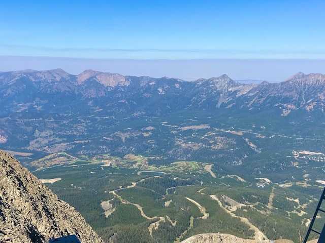 Big Sky Golf Course as seen from atop Lone Peak