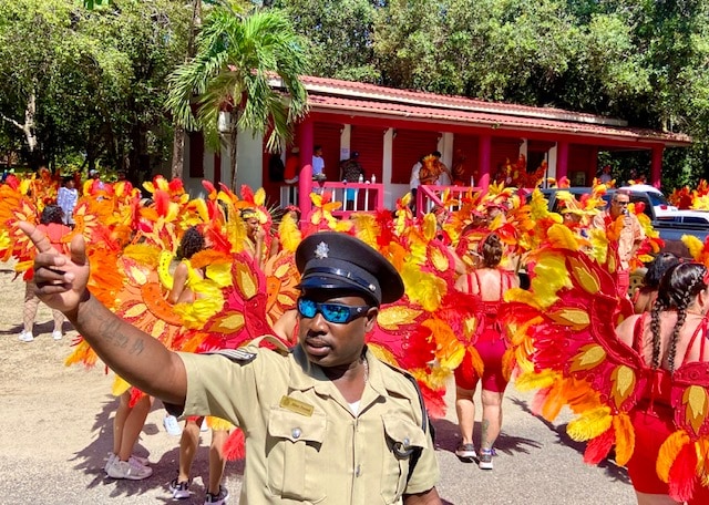 Independence Carnival parade in Placencia Belize