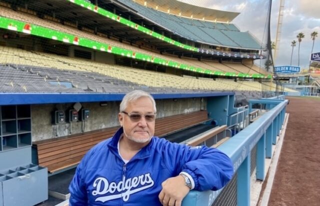 Dodger Stadium Tour dugout