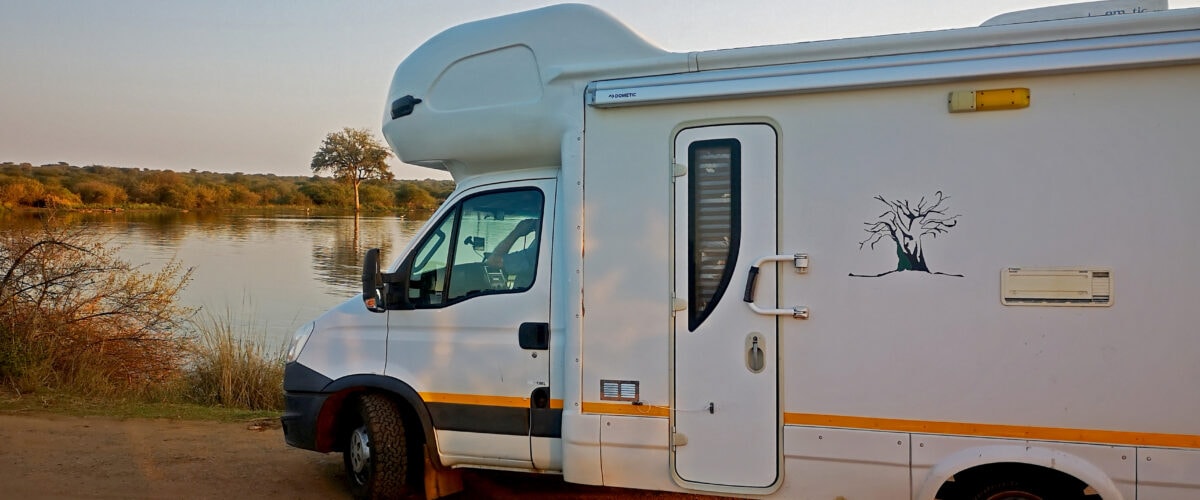 Kruger National Park Motorhome by the water