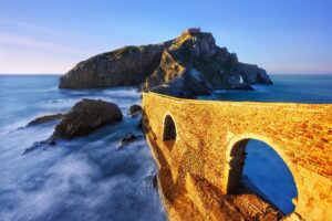 San Juan de Gaztelugatxe Bridge to San Juan de Gaztelugatxe. Image by Mikel Martinez de Osaba via Canva