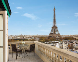 Gaze at the Eiffel Tower from the Eiffel Suite at the Shangri-La Paris