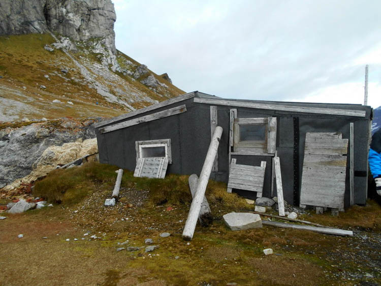 Svalbard Archipelago Wanny Walrad's cabin, where she spent 4 years trapping polar bears in the 1940s