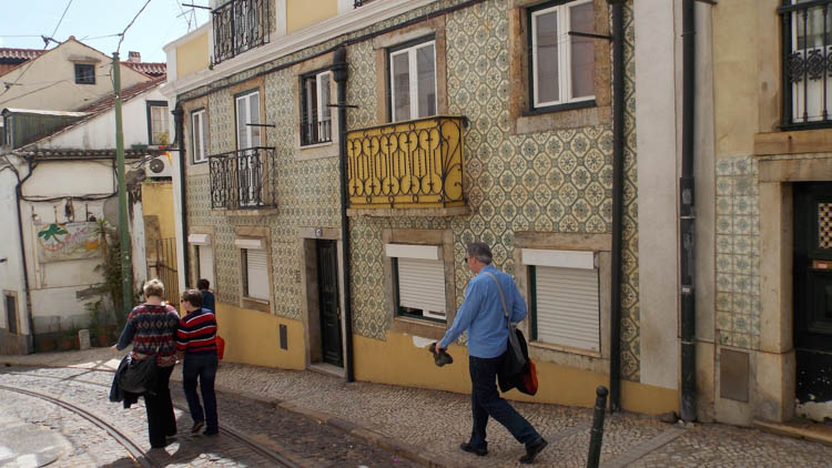 A walk along the cobblestone streets