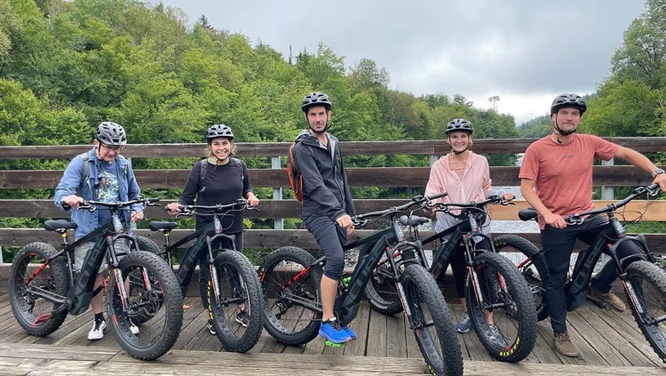 Fat tire e-bike tour with DTour in Quebec. Photo courtesy Janna Graber