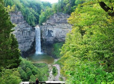 Taughannock Falls in Ithaca, NY is taller than Niagara Falls. Photo by Victor Block
