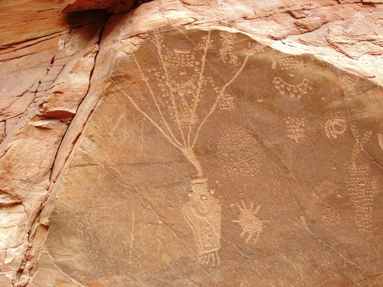 Ancient pictographs in Dinosaur National Monument