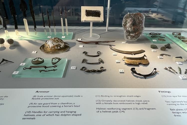 Artifacts from excavations at Corbridge Roman Town. Photo by Debbie Stone