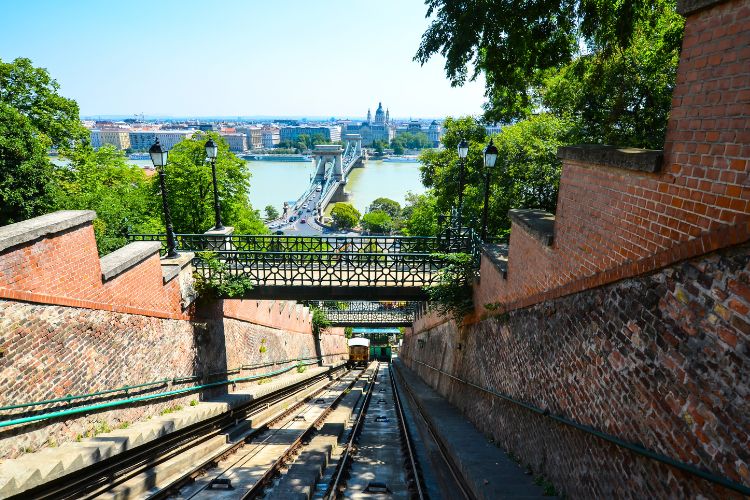 The historic Buda Castle Funicular