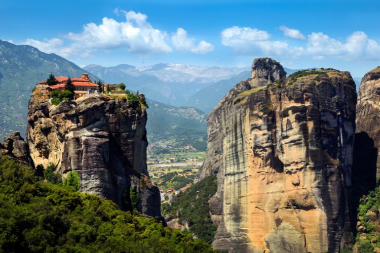 Clifftop monestery in Meteora
