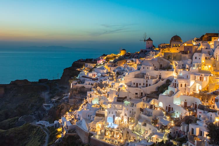 Oia, Greece. Photo by James Ting, Unsplash