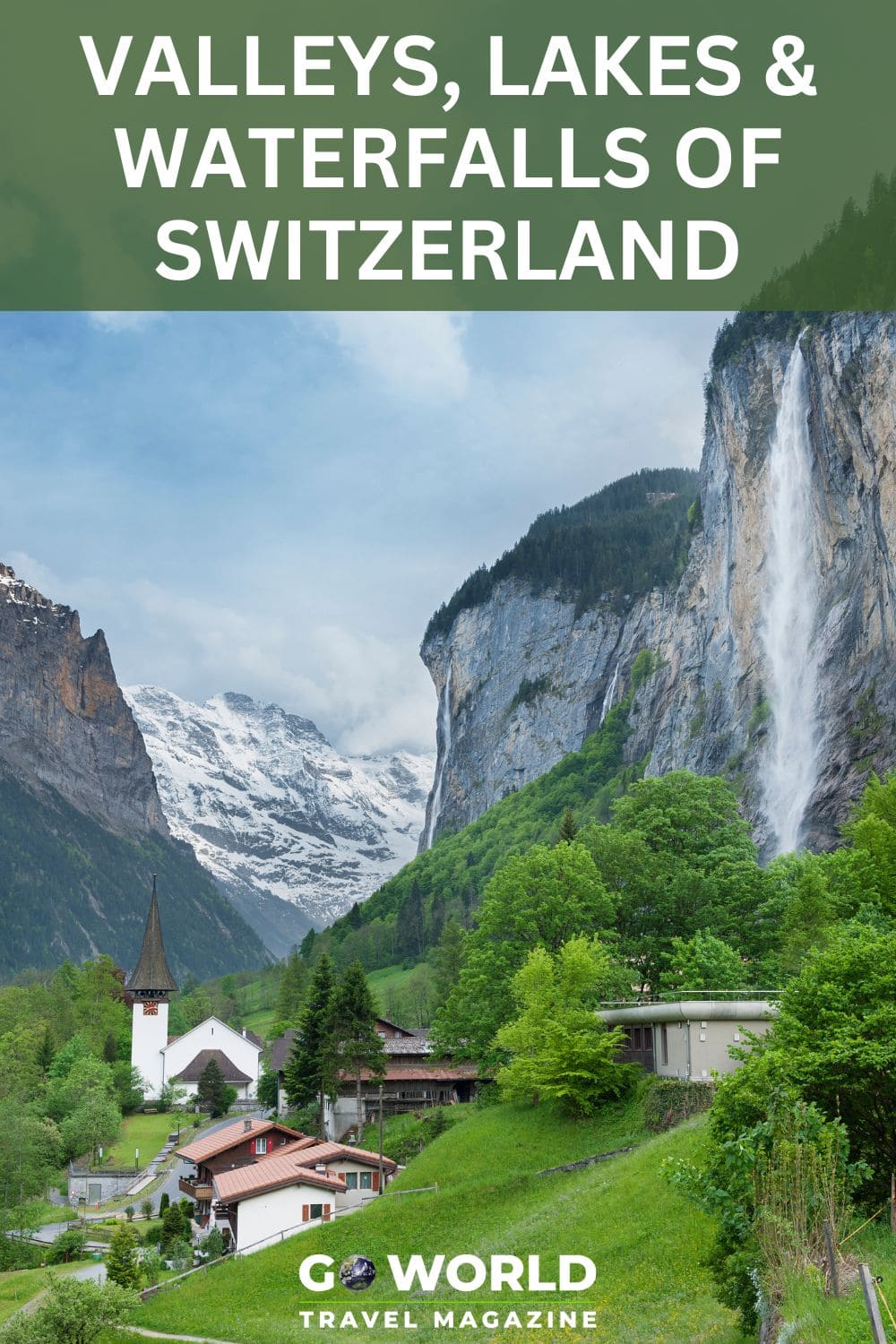 A look at the natural beauty and waterfalls in Switzerland that inspired Tolkien's Lord of the Rings and other artistic works and iconic films. #switzerland #waterfallsinswitzerland