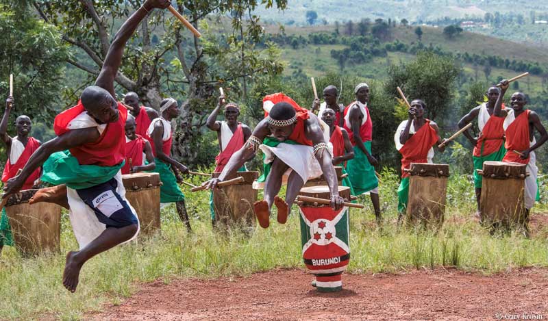 Burundi drummers. Photo by Augustine Tours