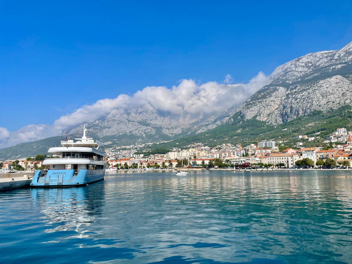 Luxury charter yacht Ohana in Makarska, Croatia. Image by Janna Graber