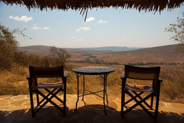 Deck at a Serengeti Safari Lodge